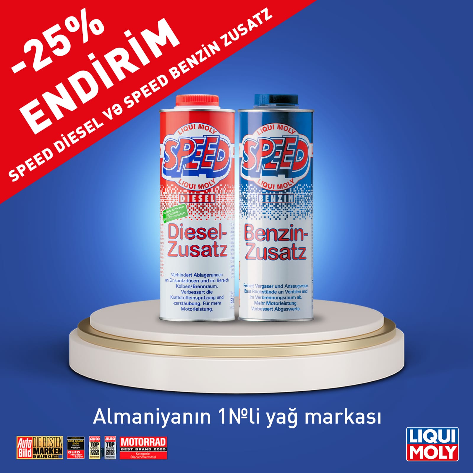 LIQUI MOLY-dən noyabr kampaniyası - Benzin və dizel mühərriklər üçün superkompleks - Speed Zusatz!